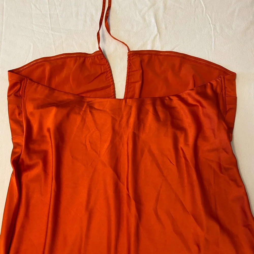 Abercrombie & Fitch Strapless Orange Dress - Picture 3 of 7